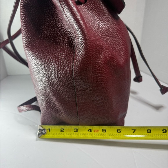 Michael Kors Junie burgundy leather backpack main image 7